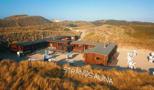 Strandsauna in den Dünen von Wenningstedt auf Sylt